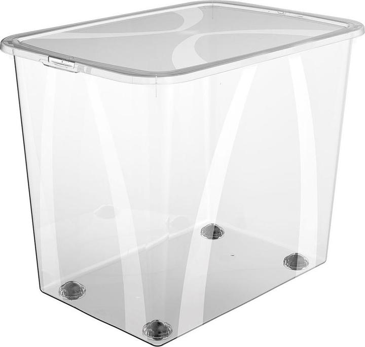 Produktbild Rotho Box 70 l mit Deckel LONA Transparent (70 l)