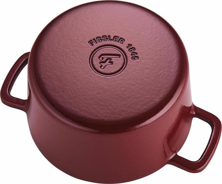 Produktbild Fissler Bräter Gusseisen rund, Burgunder rot (24 cm, Bräter + Schmortopf, Gusseisen)