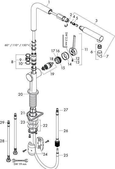 Actual product image hansgrohe Küchenarmatur