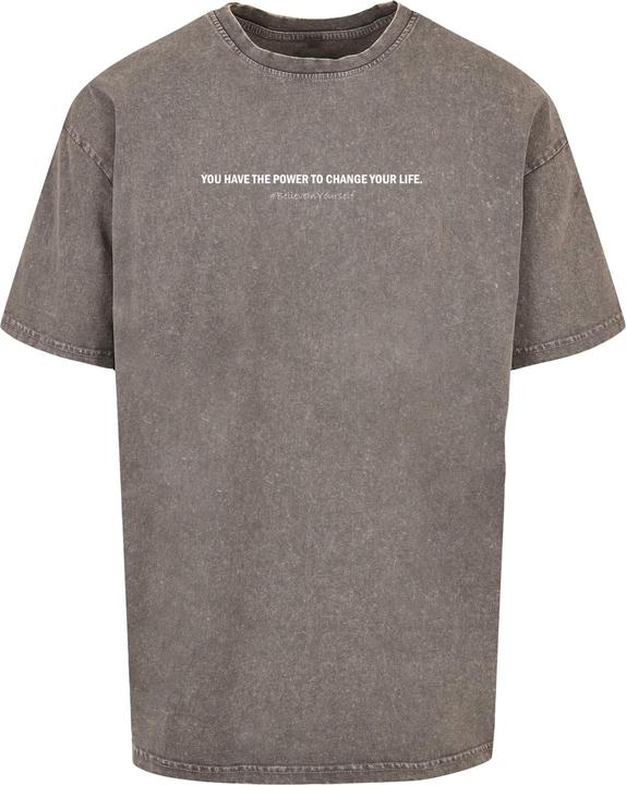 Actual product image Merchcode WD - Believe In Yourself Acid Washed Heavy Oversized Tee - 116541 (S)