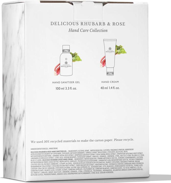 Produktbild Molton Brown Bath Body Del Rhub & Rose Handc Coll (Körperpflegeset)
