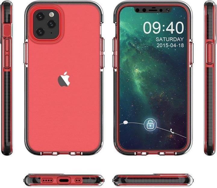 Actual product image Hurtel Spring Case clear TPU gel protective cover with colourful frame for iPhone 13 Pro light blue (Apple iPhone 13 Pro)