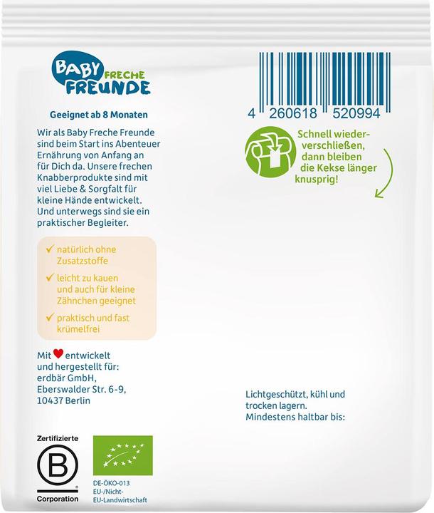 Image du produit Freche Freunde Biscuits pour bébés (100 g)