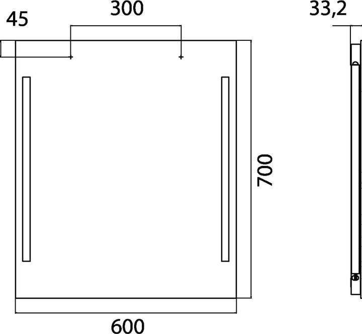 Immagine prodotto Emco light mirror premium, LED light mirror premium 600 x 700 mm