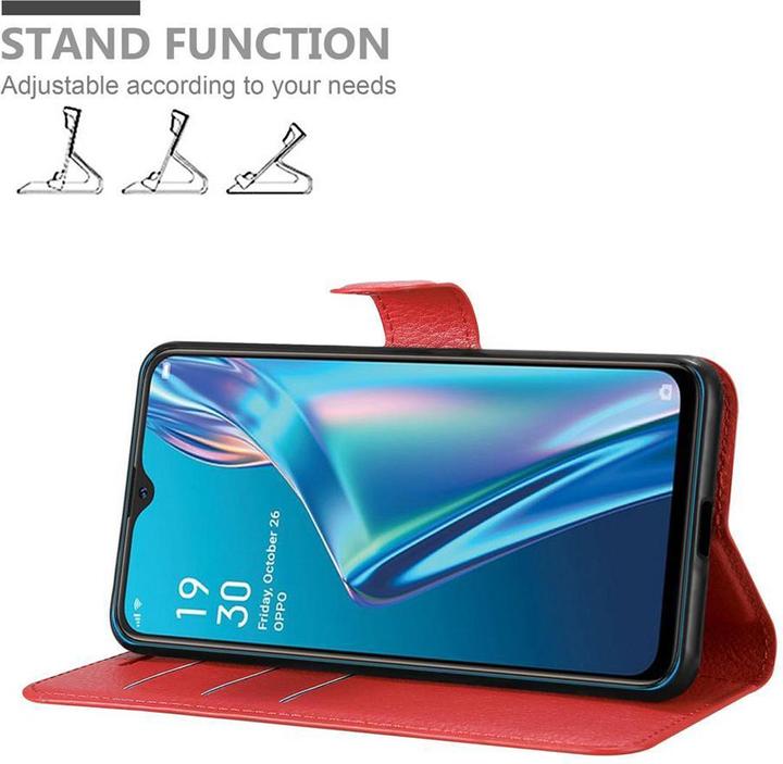 Actual product image Cadorabo Book with stand function cover (Oppo A12)
