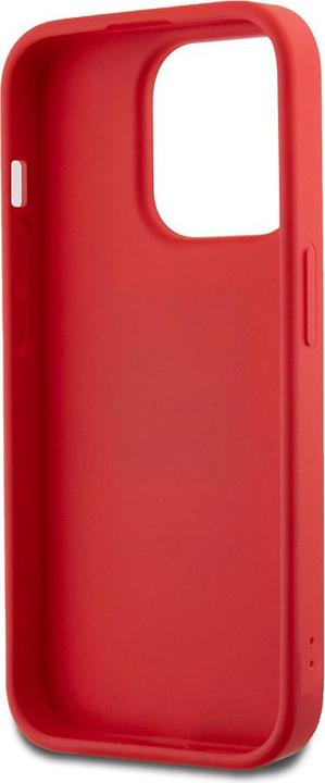 Produktbild DKNY PU Leather Stack Logo Wrist Strap Case for iPhone 14 Pro Red (Apple iPhone 14 Pro)