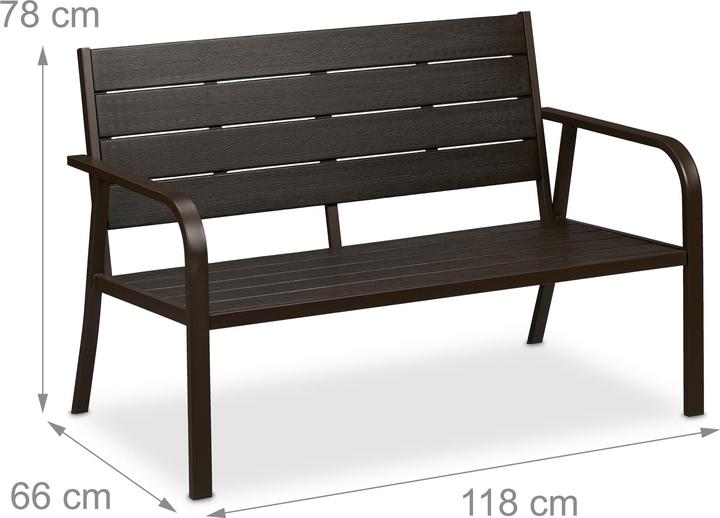 Image du produit Relaxdays Banc de jardin