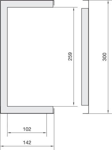 Produktbild Hager TEH FWK3 99260 0 VERZ FWK-Kanal 142X300mm (100 cm)
