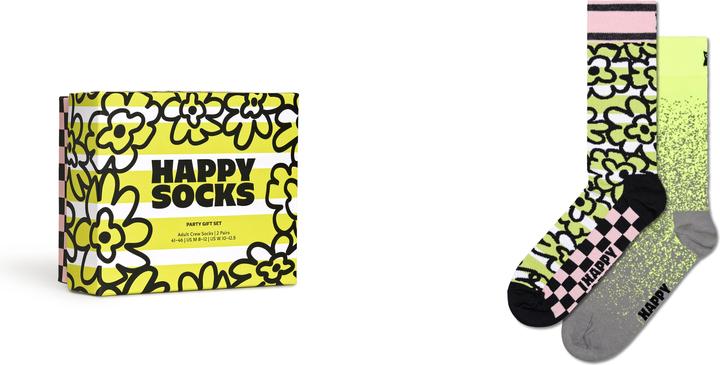 Happy Socks 2-Pack Party Socks Gift Set (lot de 2, 36 - 40)