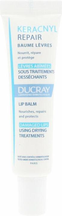Actual product image Ducray Keracnyl Repair Lip Balm, 15 ml Cream (15 ml)
