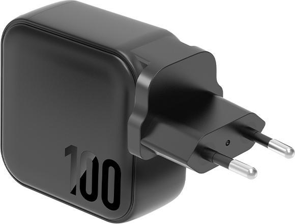 Image du produit Energea ład. siec. 1xUSB+3xUSB-C PD-PPS-QC 3.0 100W 3C1A czarny/black US+UE Travelite GAN100 (100 W)