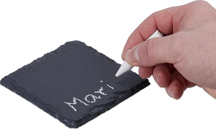 Actual product image Relaxdays slate plates (1 x, Glass coaster)
