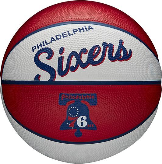 Wilson Nba Team Retro Basketball Mini Phi 76ers (3)