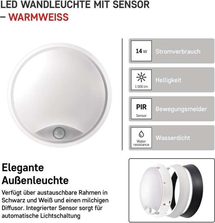 Produktbild Emos LED Deckenleuchte mit Bewegungsmelder (1000 lm)