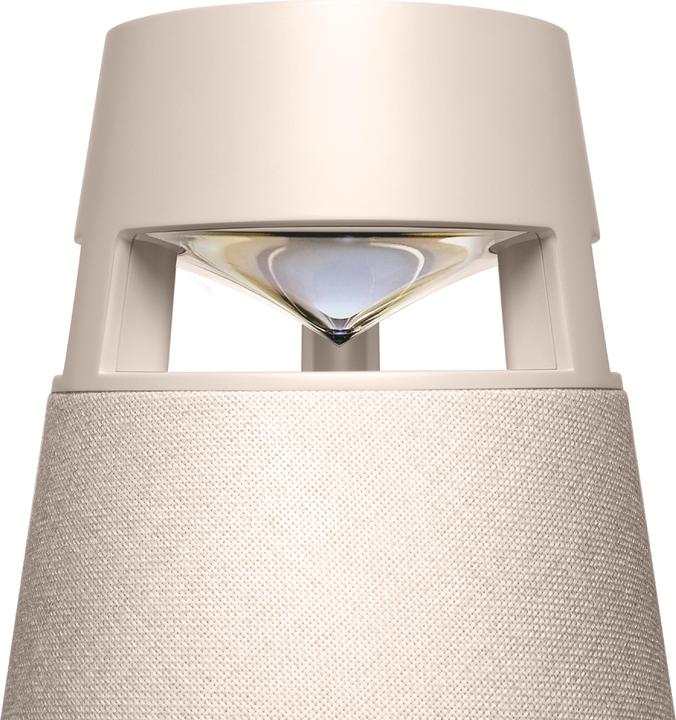 Image du produit LG XBOOM 360 XO3, Enceinte omnidirectionnelle 50W, éclairage, IP54, Bluetooth 5.1, Beige (24 h)