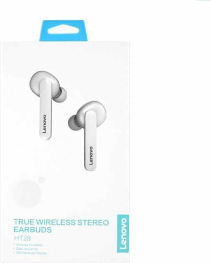 Actual product image Lenovo Bluetooth Calbelless Earphones In-Ear (4 h, Wireless)