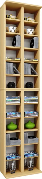 Actual product image VCM Wood CD DVD Stand Shelf Almera (42 x 20 x 180 cm)