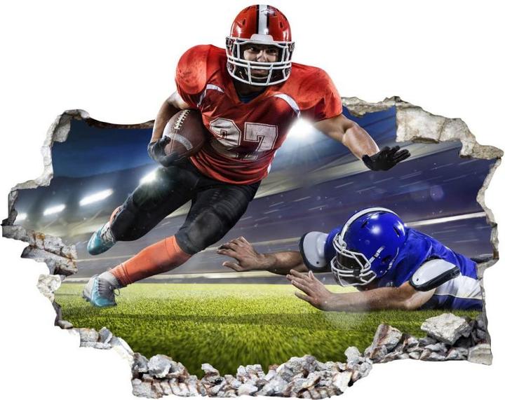 Immagine prodotto Trenddeko 3D giocatore di calcio americano 02 (100 x 79 cm)