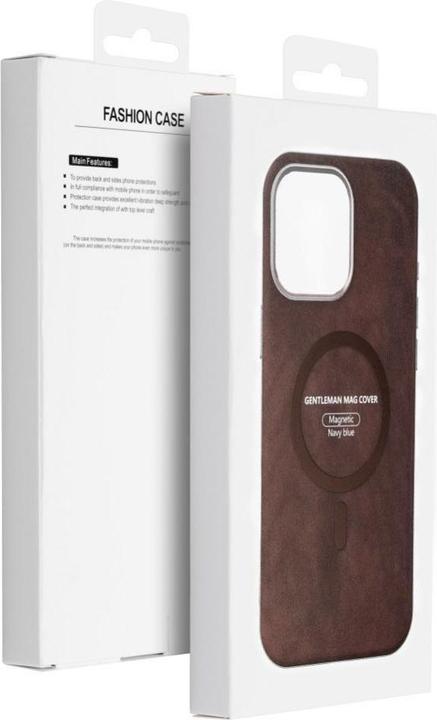 Immagine prodotto OEM Back panel cover GENTLEMAN MAG COVER Case compatible with MagSafe for IPHONE 15 PRO MAX brown (Apple iPhone 15 Pro Max)