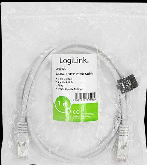 Produktbild LogiLink Netzwerkkabel (F/UTP, CAT5e, 1 m)