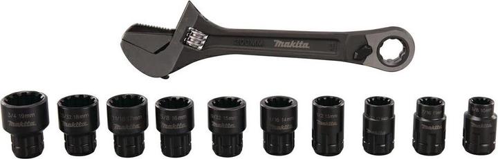 Immagine prodotto Makita Set di chiavi a bussola regolabili B-65458