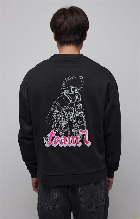 Naruto Shippuden Sweater Graphic Black (S) (S)