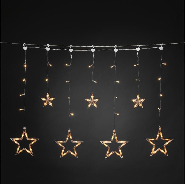 Actual product image Konstsmide LED solar star light curtain (5.90 m)