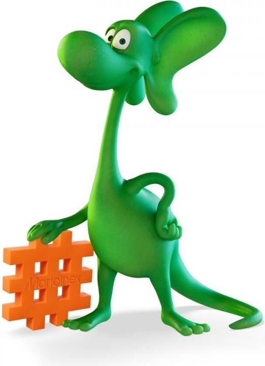 Actual product image Marioinex Mini-Waffel 60 Stück Diplodocus Drache und Meeresnixe