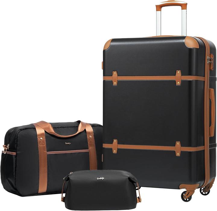 Coolife DE102 Reisekoffer-Set (93 l, L (90 - 115l))