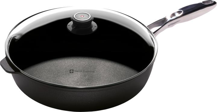 Swiss Diamond Frying pan XD Classic with lid 32 cm (32 cm, Frying pan, Aluminium)
