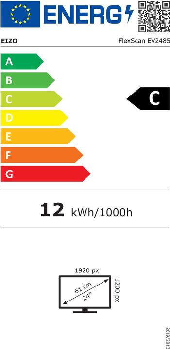 Energy Label Eizo FlexScan EV2485 (1920 x 1200 pixels, 24.10")
