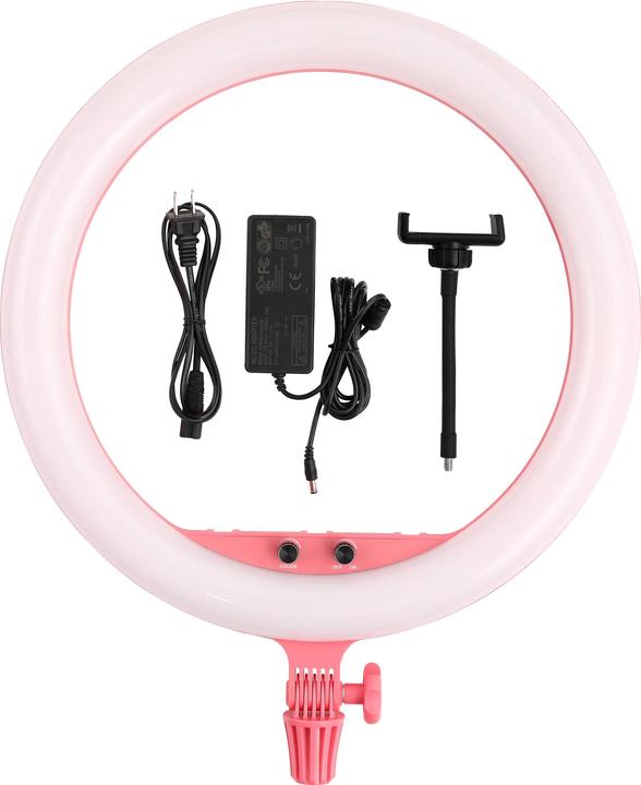 Actual product image Godox LR150 LED Ring Light Pink