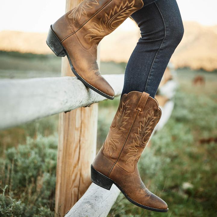 Image du produit Ariat bottes western en cuir heritage r toe (36.5)