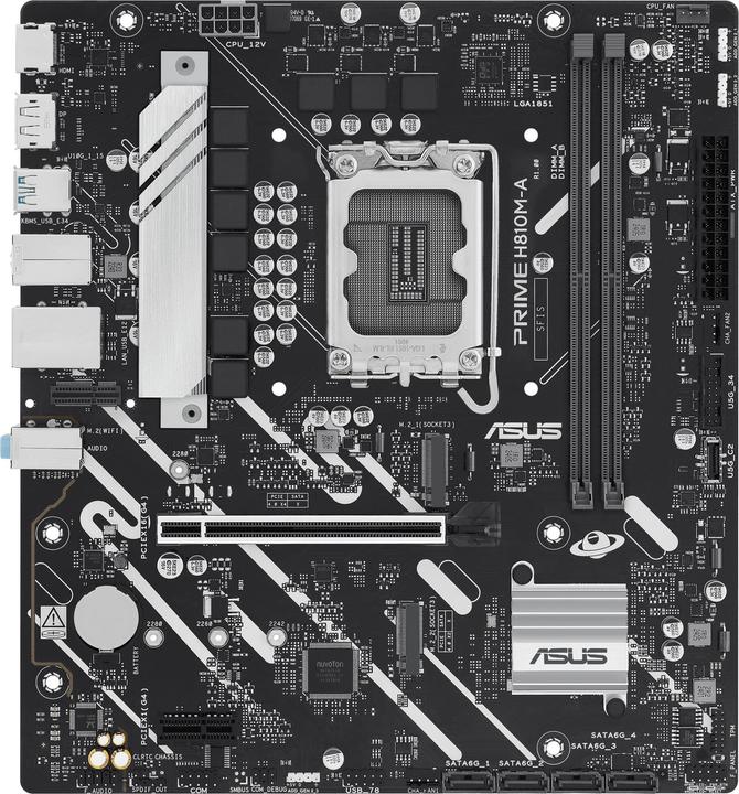 Actual product image ASUS PRIME H810M-A-CSM (Socket S1, Intel H810, mATX)