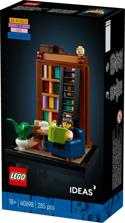 Actual product image LEGO Books are my passion (40698, LEGO Ideas)