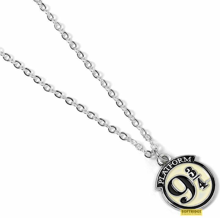 Actual product image Carat HARRY POTTER - Pendentif et Collier Plaqué Argent - Platform 9 3/4 (Silver-plated metal)