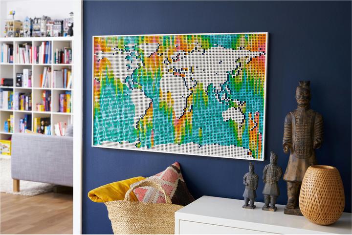Produktbild LEGO Weltkarte (31203, LEGO Art, LEGO Seltene Sets)