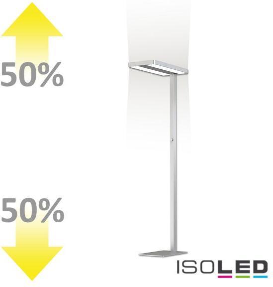 Image du produit Isoled LED Office Lampadaire PRO 40W+40W 4000K argent dimmable (5500 lm)