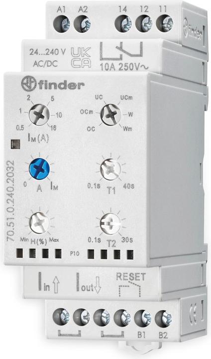 Image du produit Finder Relais de surveillance de courant multifonction universel, 1 inverseur 10 A