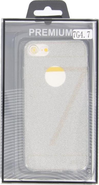 Image du produit OEM TPU Silicon Case glitter pour iPhone 7 - argenté (Apple iPhone 7)