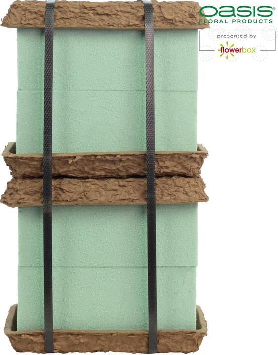 Actual product image Oasis BIOLIT® Trauerbouquet Medi 17x11x7,7 cm, 6x4 Stk.