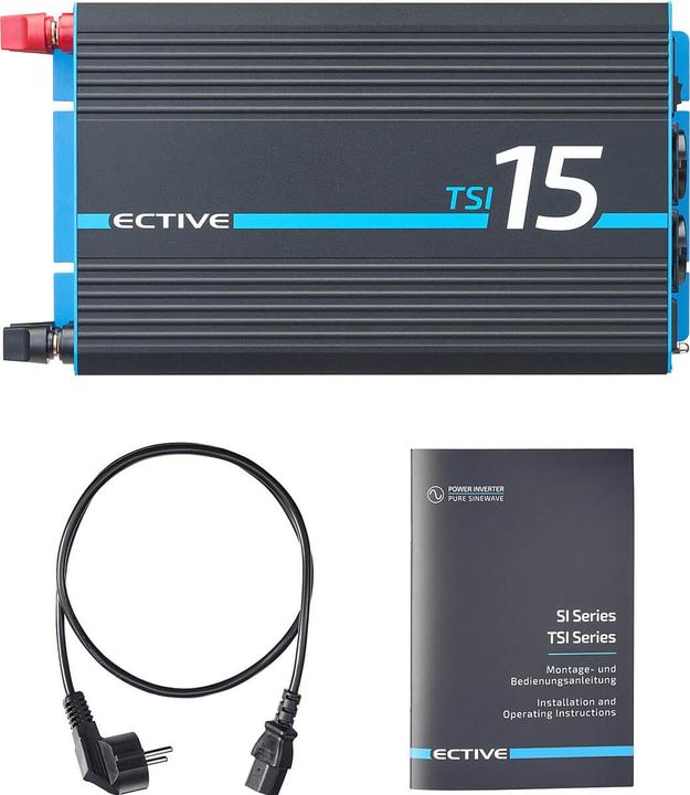 Immagine prodotto Ective TSI 15 Sinus-Wechselrichter 1500W 24V mit Netzvorrangschaltung (CH-Stecker)