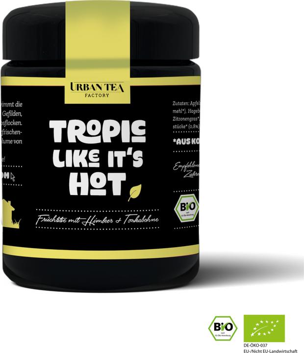 Actual product image Urban Tea Factory Tropic Like It's Hot - Fruit tea with coconut & tonka bean - organic glass