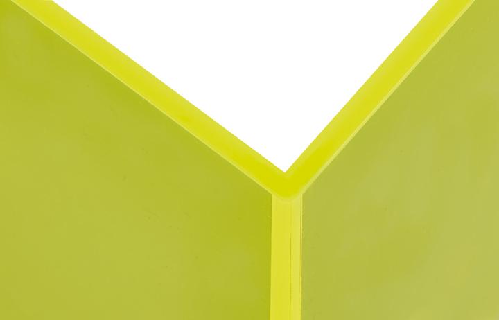 Actual product image Maul Acrylic Bookends Set Neon Blue/Yellow/Pink (10 x 10 x 13 cm)