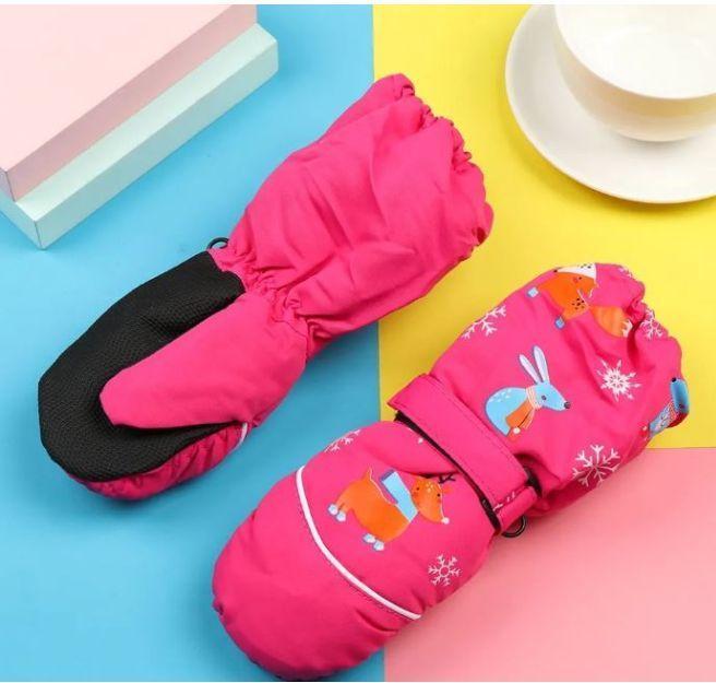 Immagine prodotto MU Style Guanti invernali per bambini della serie Snowy (Taglia unica)