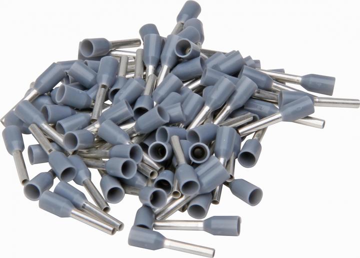Image du produit Kopp Embouts avec collerette en plastique, couleur : gris