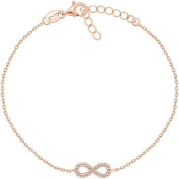 Actual product image Brilio Silver - Bronze silver bracelet with zircons Infinity BR42R