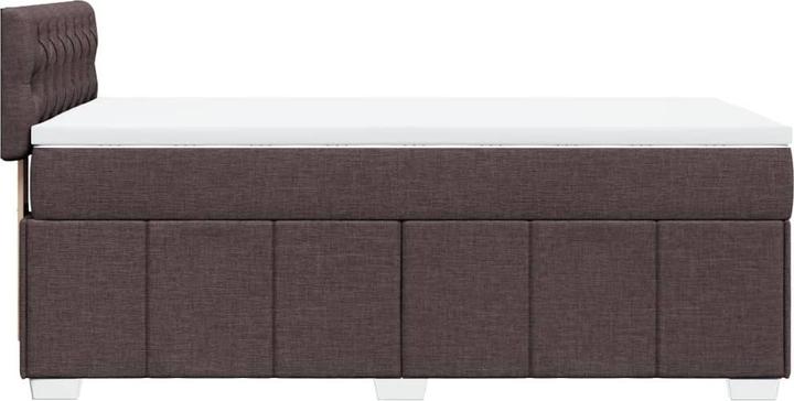 Actual product image VidaXL Box spring bed Upholstered bed Bed with mattress dark brown 90x200cm fabric (90 x 200 cm)