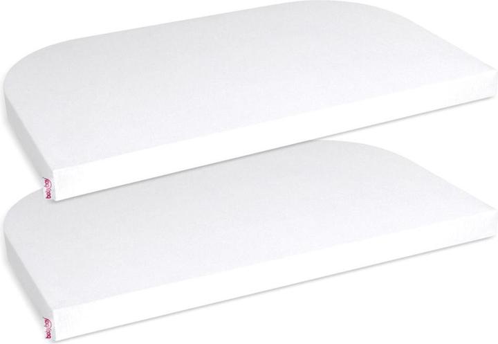 Babybay Spannbettlaken Spannbetttuch 2er Pack Deluxe aus Jersey für (43 x 81 cm)