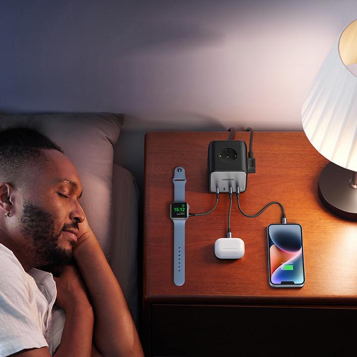 Actual product image Ugreen Cube CD268 (3 x, USB-A, USB-C, CEE 7/4, 1.80 m)